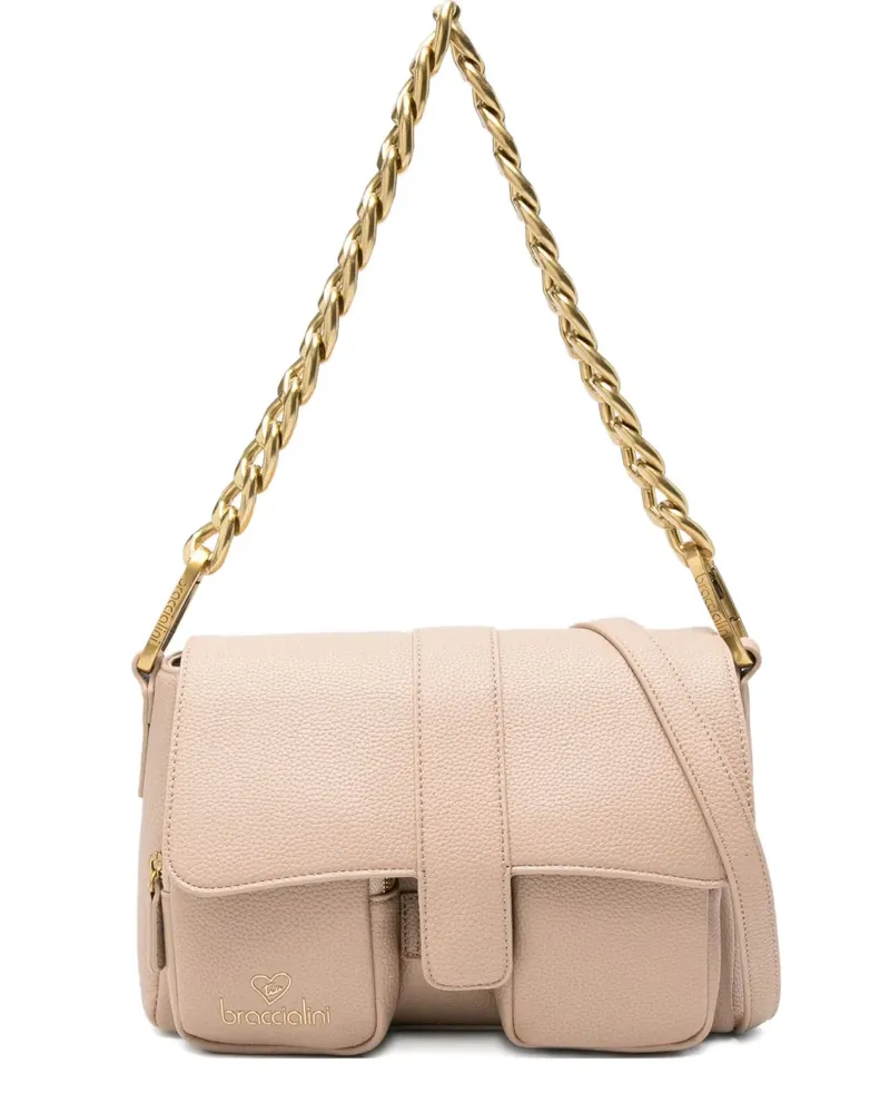 Braccialini chain-strap shoulder bag - Nude Nude