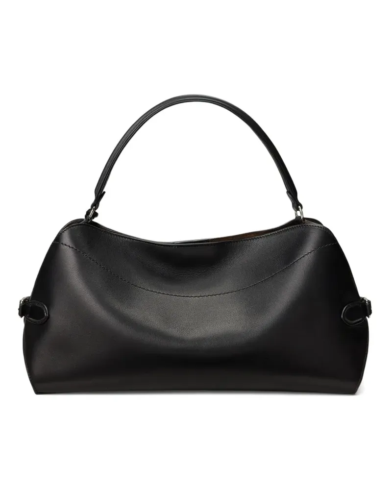 Ralph Lauren leather shoulder bag - Schwarz Schwarz