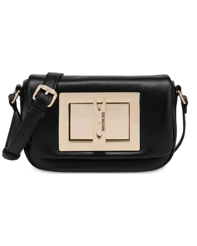 Moschino Clothespin Umhängetasche - Schwarz Schwarz