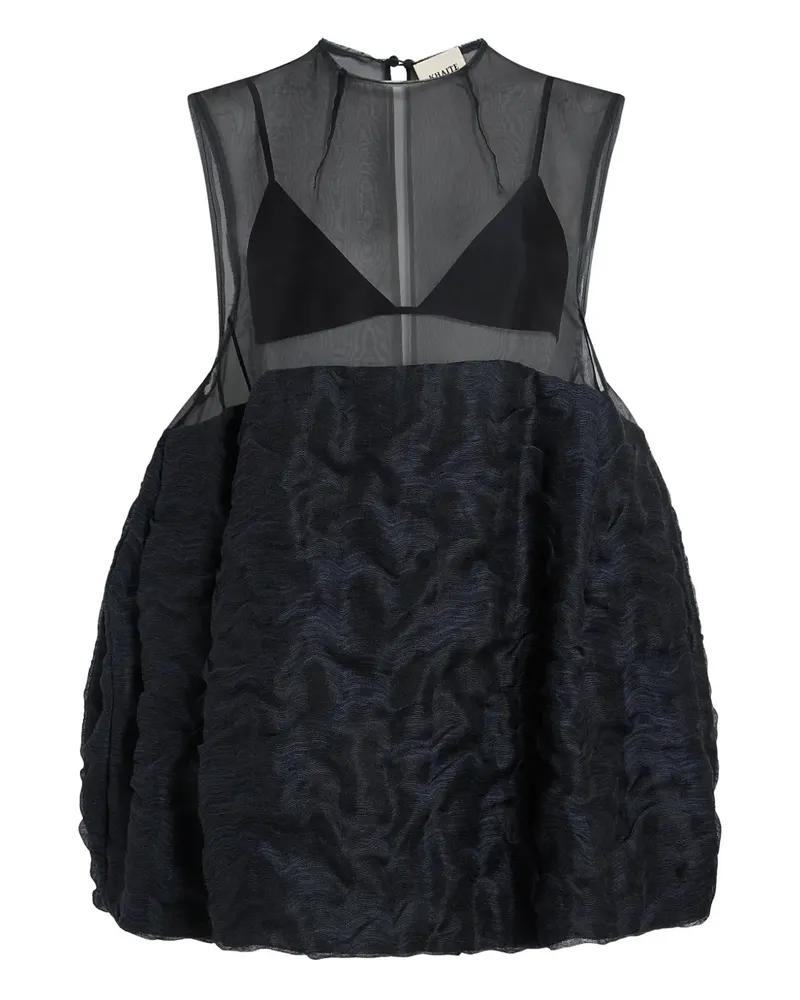 KHAITE Strukturiertes Blair Minikleid - Blau Blau