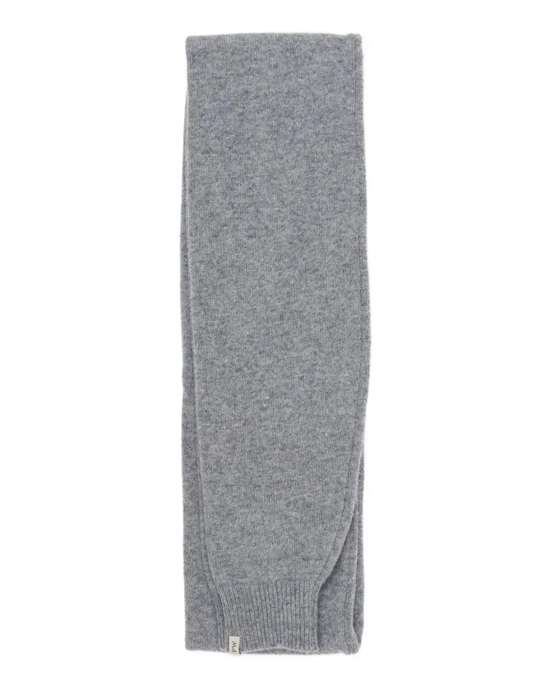 Paloma Wool ribbed-trim scarf - Grau Grau