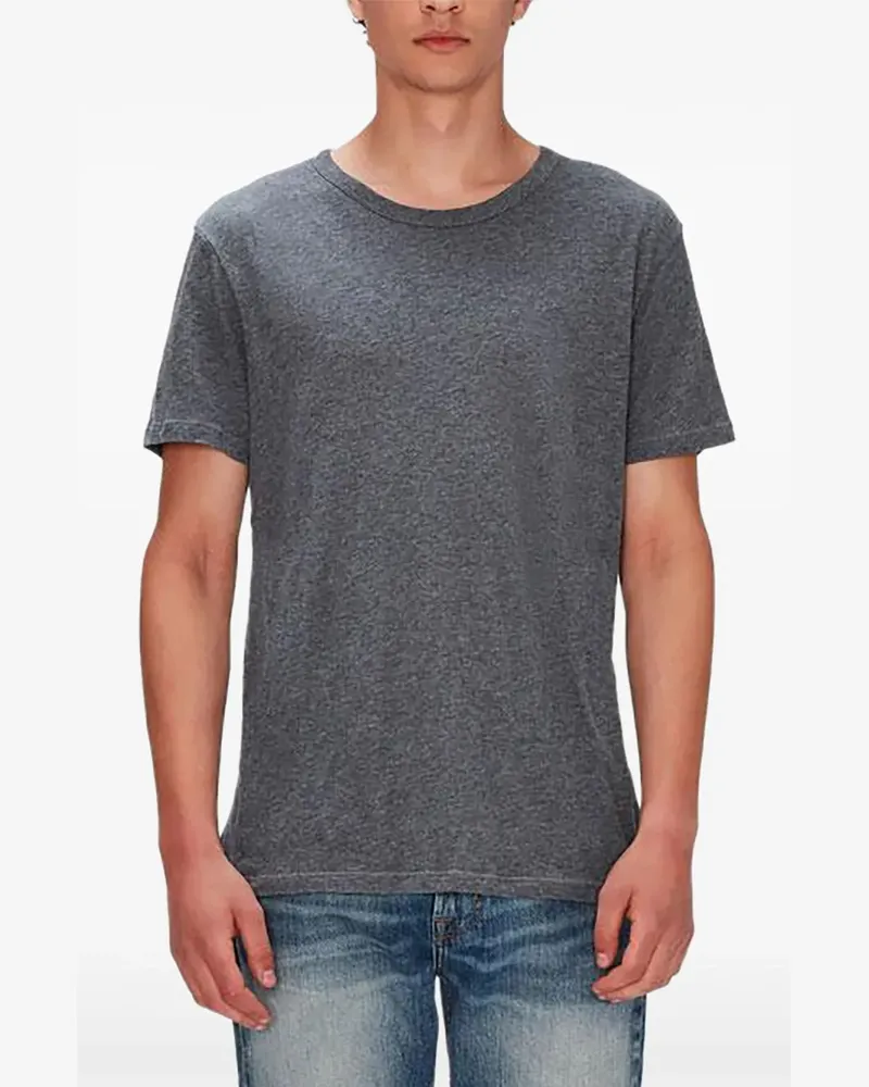 7 for all mankind Kurzärmeliges Featherweight T-Shirt - Grau Grau