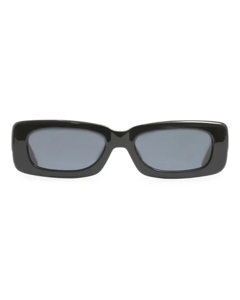 ATTICO x Linda Farrow LF MINI MARFA / BLK YEL GRY Sonnenbrille - Schwarz Schwarz