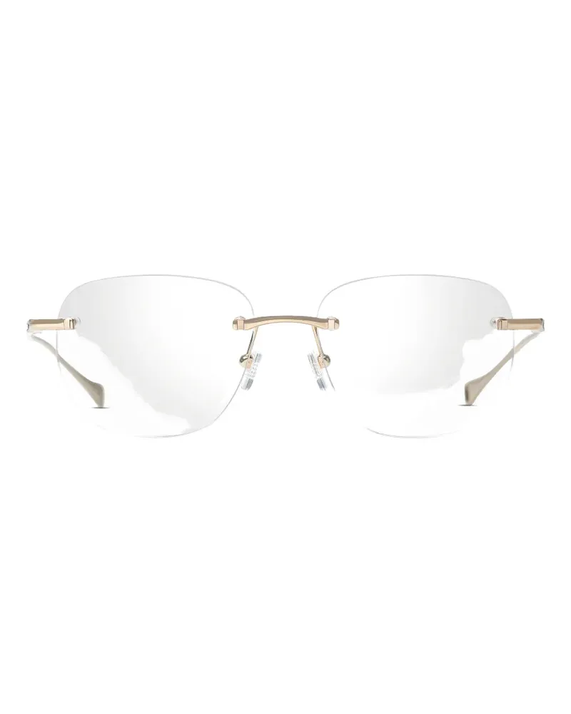 DITA LSA-130 rimless geometric-frame glasses - Gold Gold