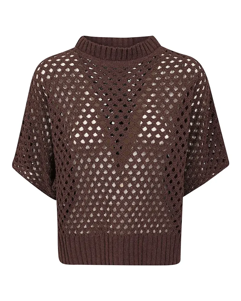 Antonelli Firenze open-knit sweater - Braun Braun