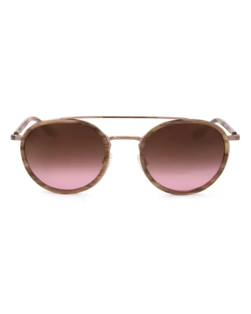 Barton Perreira Sonnenbrille mit rundem Gestell - Braun Braun