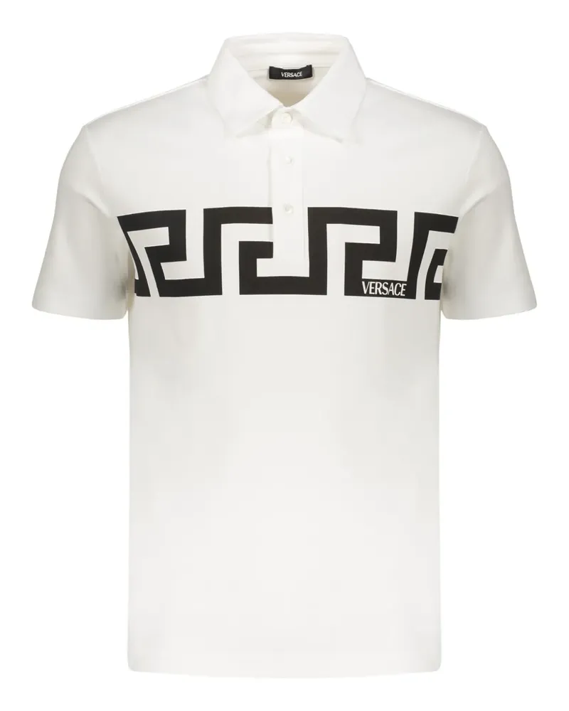 Versace Klassisches Poloshirt - Weiß Weiß