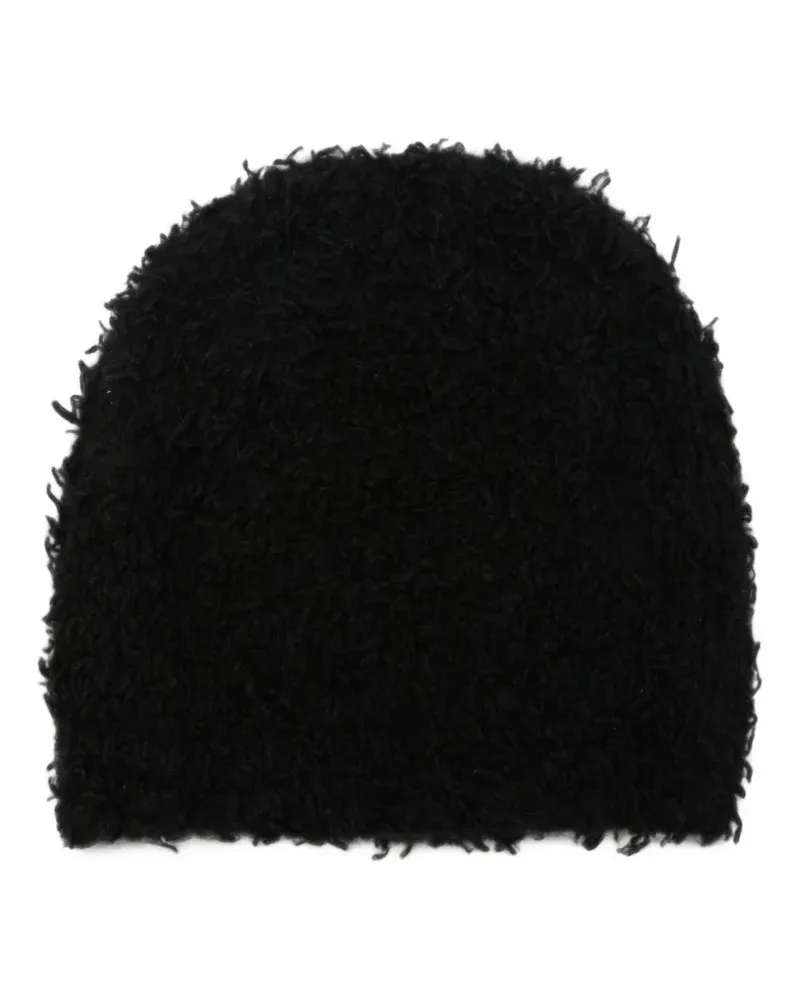 Warm-ME Beanie aus Bouclé - Schwarz Schwarz