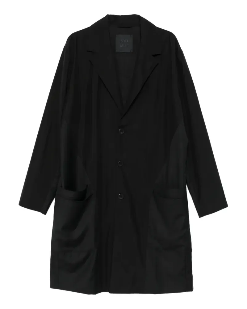 FREI-MUT front-pocket coat - Schwarz Schwarz