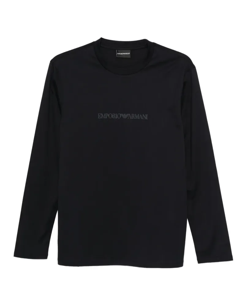 Emporio Armani T-Shirt mit Logo - Blau Blau