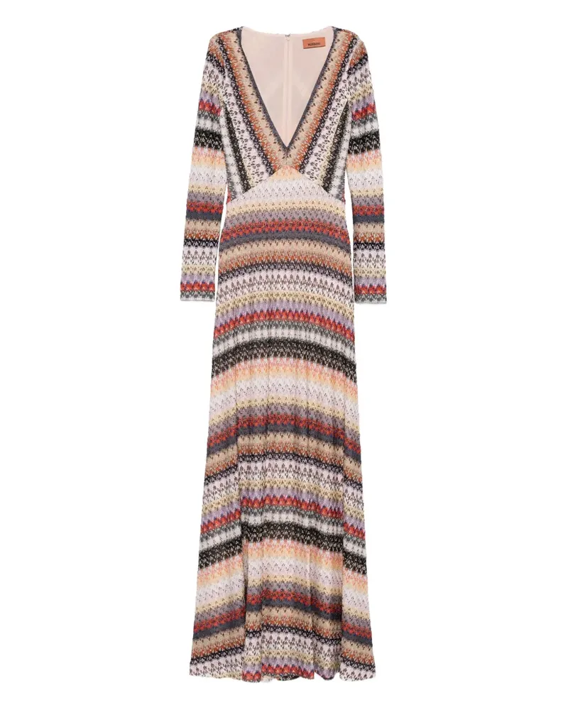 Missoni Kleid mit Zickzackmuster - Nude Nude