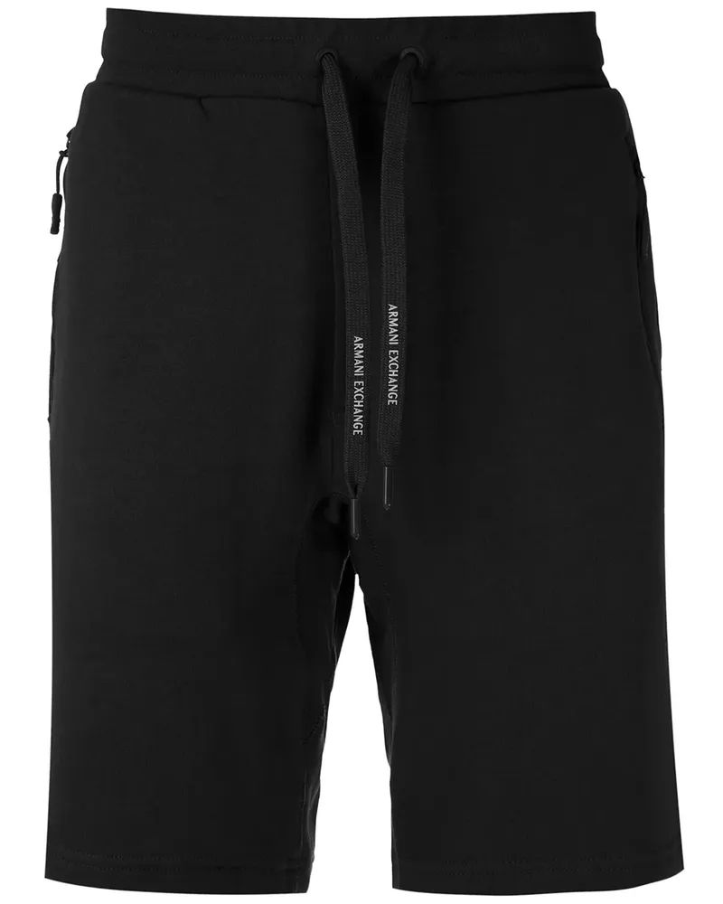 Armani Exchange Joggingshorts mit Kordelzug - Schwarz Schwarz