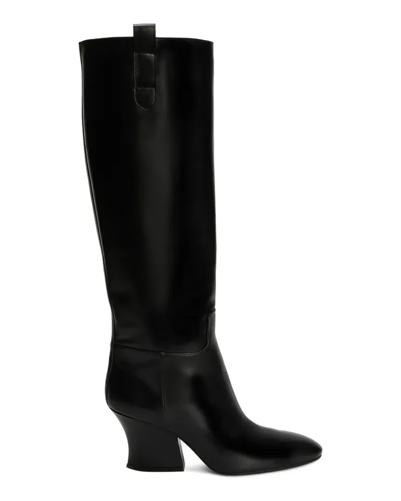 Jil Sander Stiefel mit Blockabsatz - Schwarz Schwarz