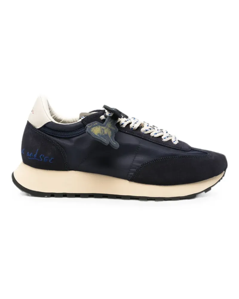 Paul Smith Criss leather-trim sneakers - Blau Blau