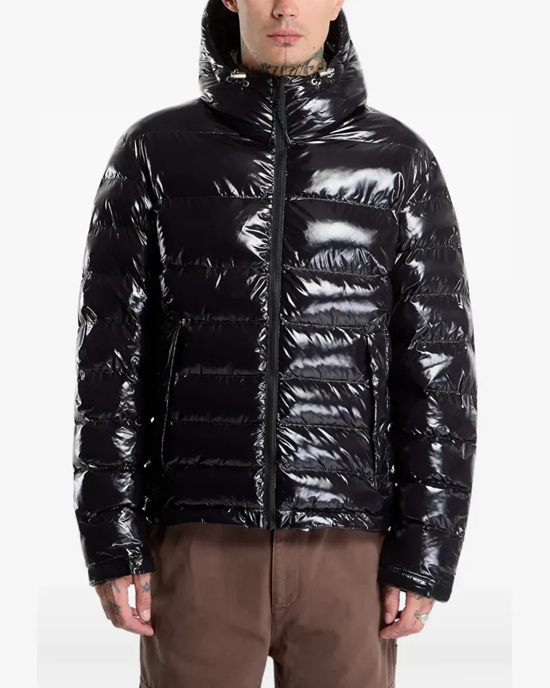 Napapijri Wattierte A-Terez Shiny Jacke - Schwarz Schwarz