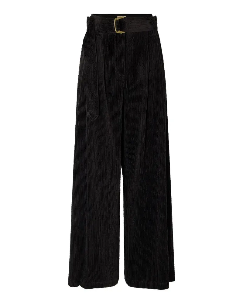 Sessùn Rivel Cordhose mit Gürtel - Schwarz Schwarz