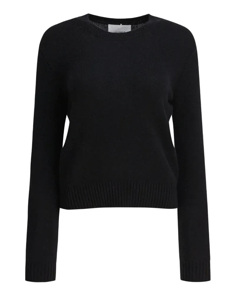 Lisa Yang Mable Kaschmirpullover mit rundem Ausschnitt - Schwarz Schwarz
