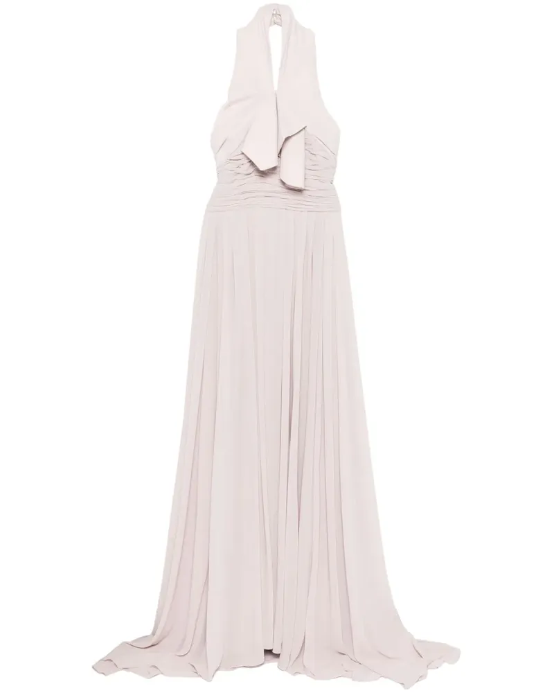 Saiid Kobeisy Langes Kreppkleid - Rosa Rosa
