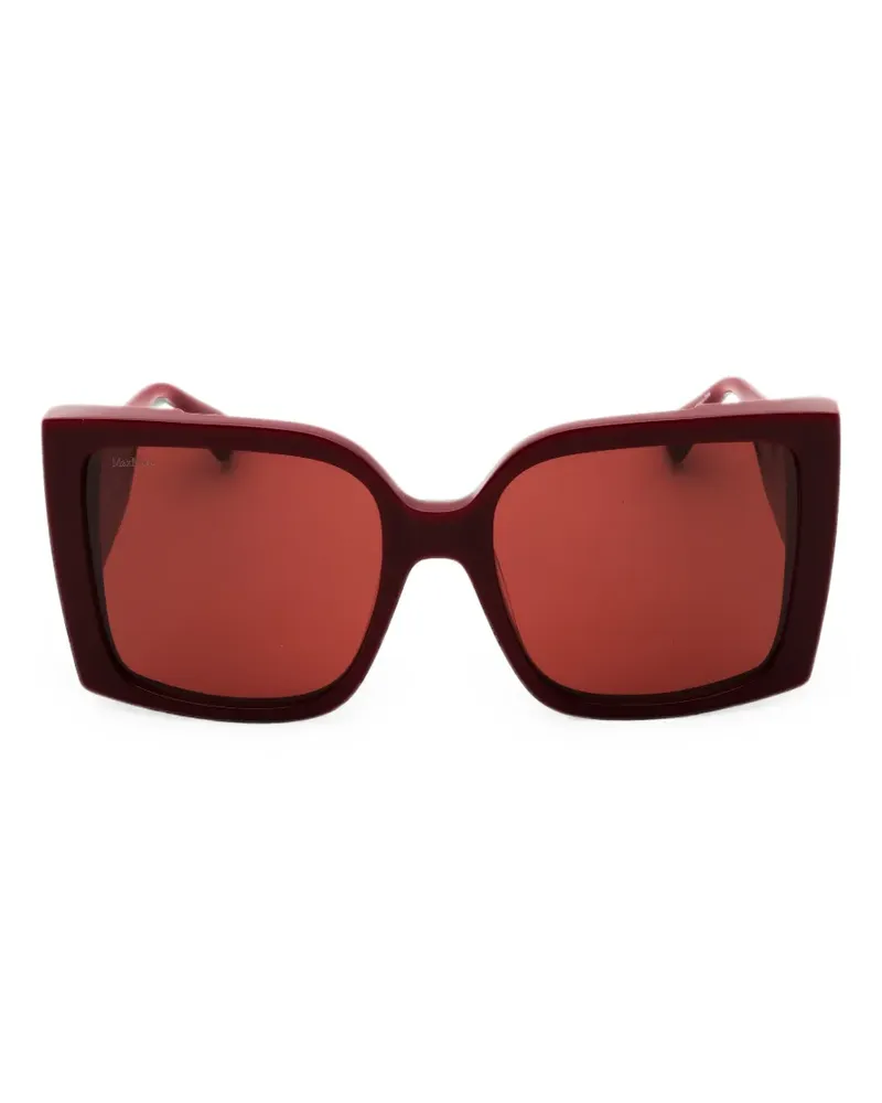 Max Mara Sonnenbrille im Oversized-Look - Rot Rot