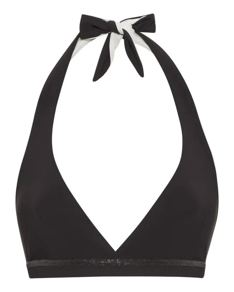 Brunello Cucinelli Monili Bikinioberteil mit Kettendetail - Braun Braun