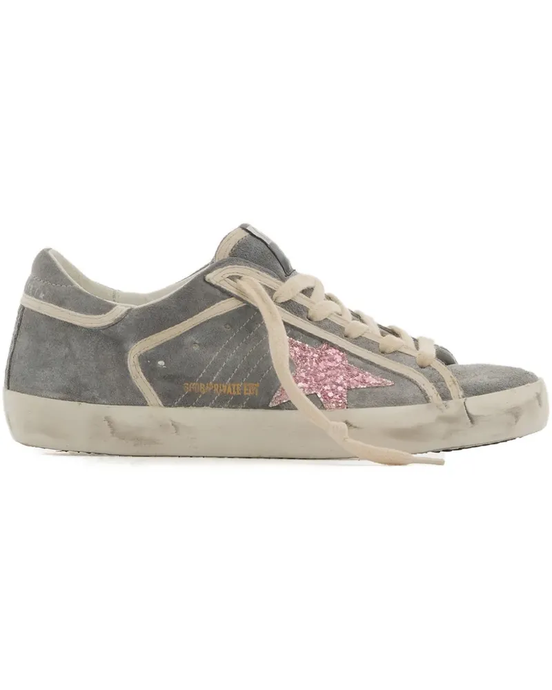 Golden Goose Super Star Sneakers mit Glitter-Detail - Grau Grau