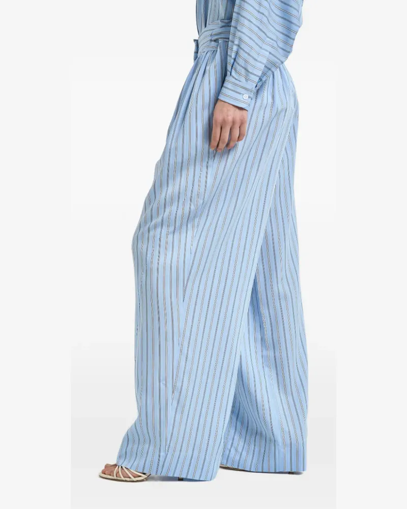 IRO stripe-pattern trousers - Blau Blau