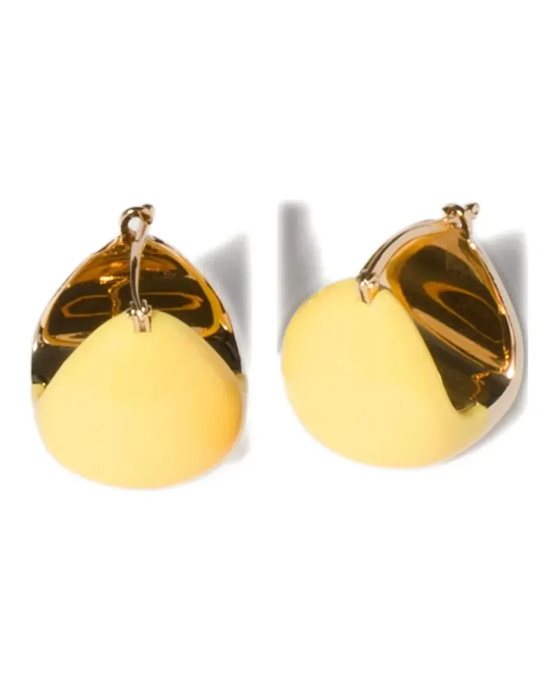 Miu Miu Zweifarbige Ohrringe - Gold Gold