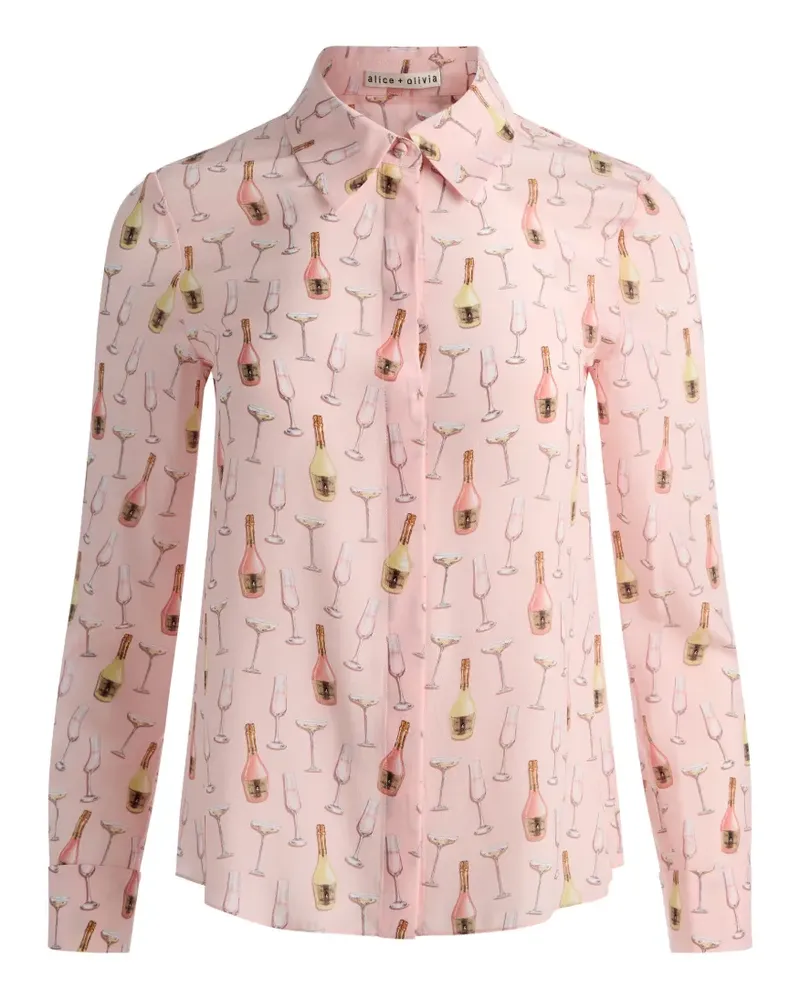 Alice + Olivia graphic-print shirt - Rosa Rosa