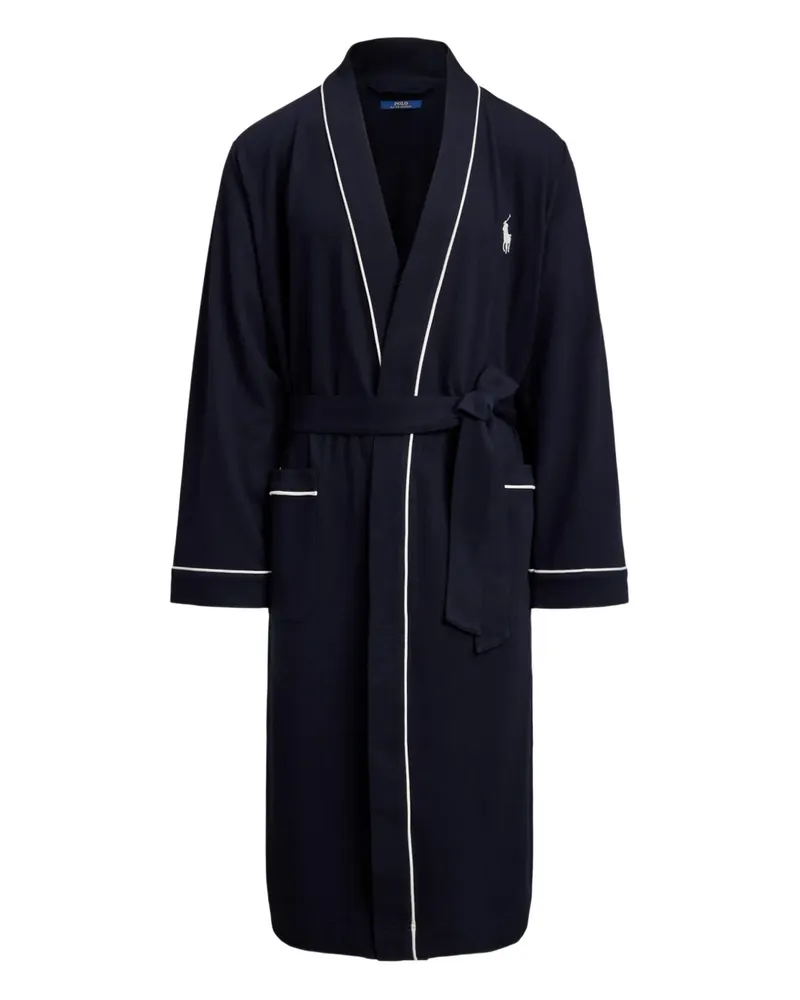 Ralph Lauren Bademantel mit Logo-Print - Blau Blau