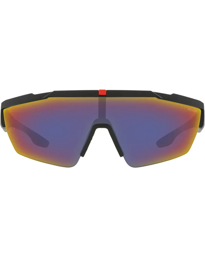 Prada Sportliche Sonnenbrille - Schwarz Schwarz