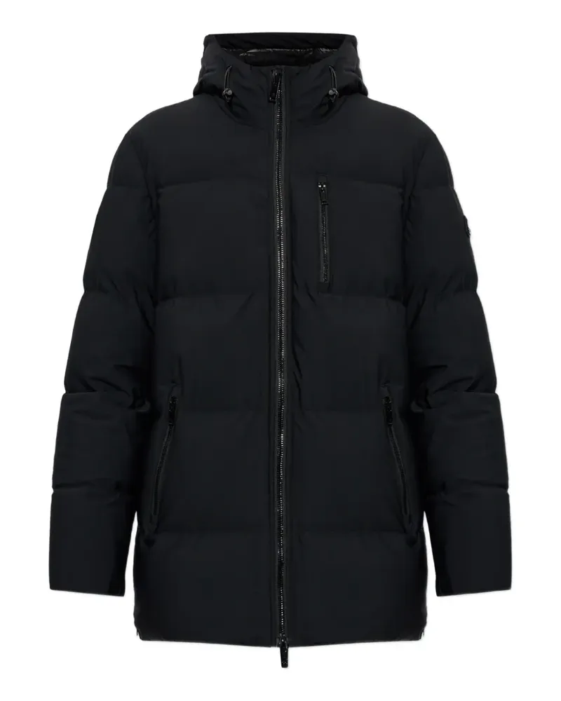 Moose Knuckles Gesteppte Soho 3Q Kapuzenjacke - Schwarz Schwarz