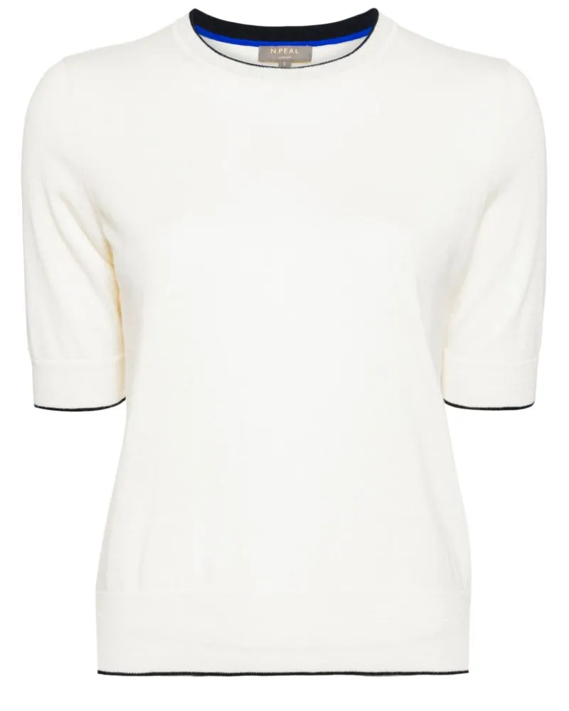 N.Peal Fein gestricktes T-Shirt - Nude Nude