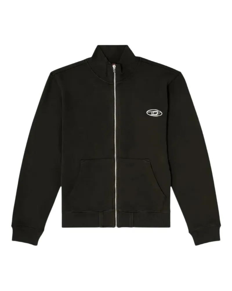 Diesel Oval D Pullover mit Reißverschluss - Schwarz Schwarz