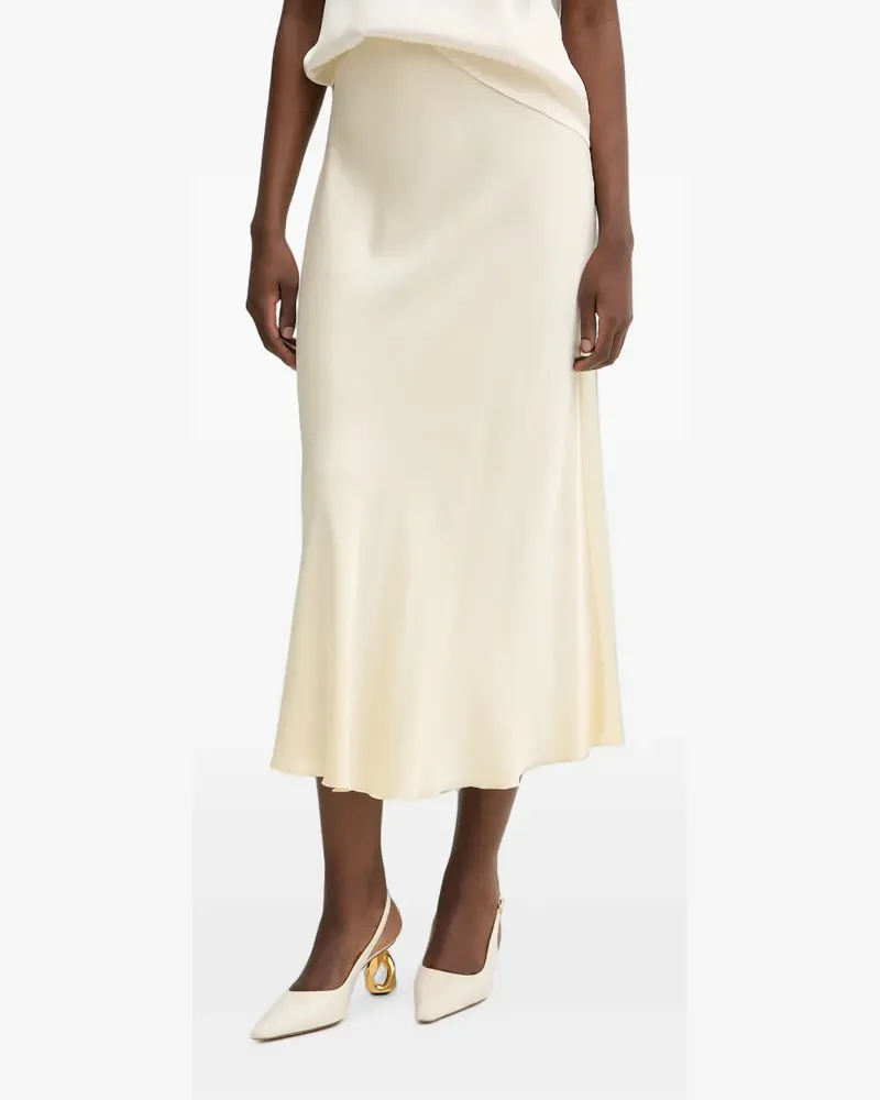 HAVEONE elasticated A-line maxi skirt - Nude Nude