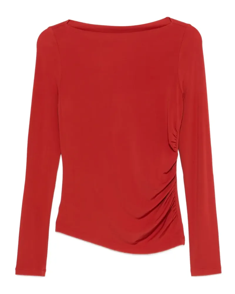 Max Mara ruched long-sleeves top - Rot Rot