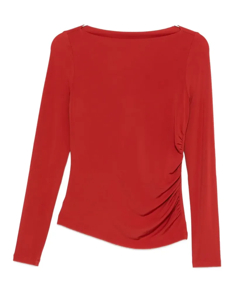 Max Mara ruched long-sleeves top - Rot Rot