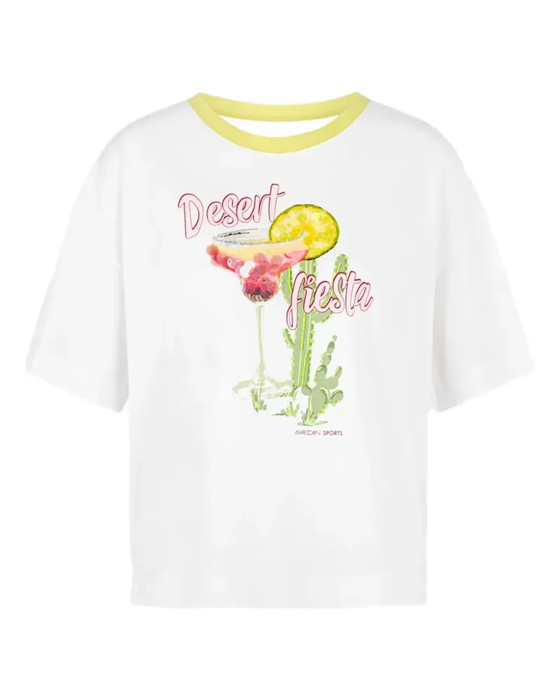 Marc Cain Desert Fiesta T-shirt - Weiß Weiß