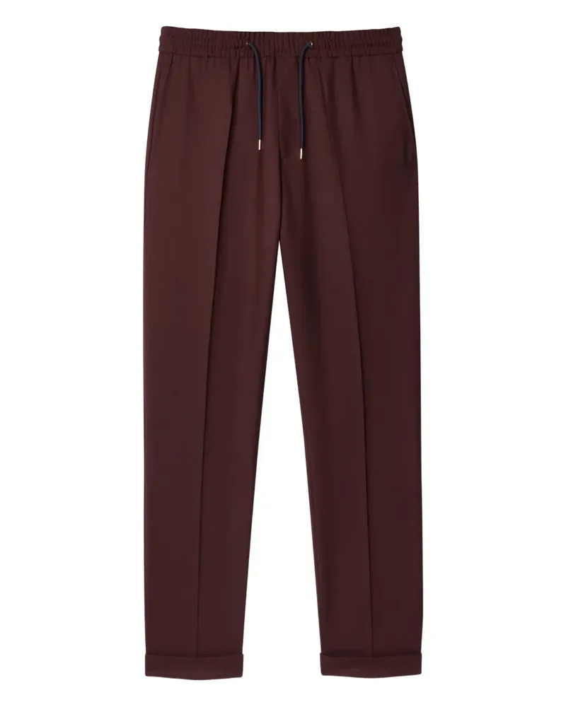 Paul Smith Bundfaltenhose mit Kordelzug - Rot Rot