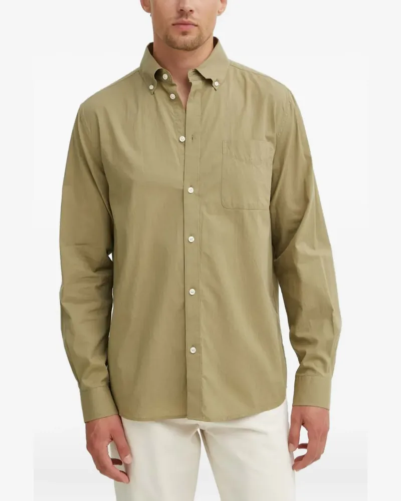 LES DEUX pocket button-down shirt - Nude Nude