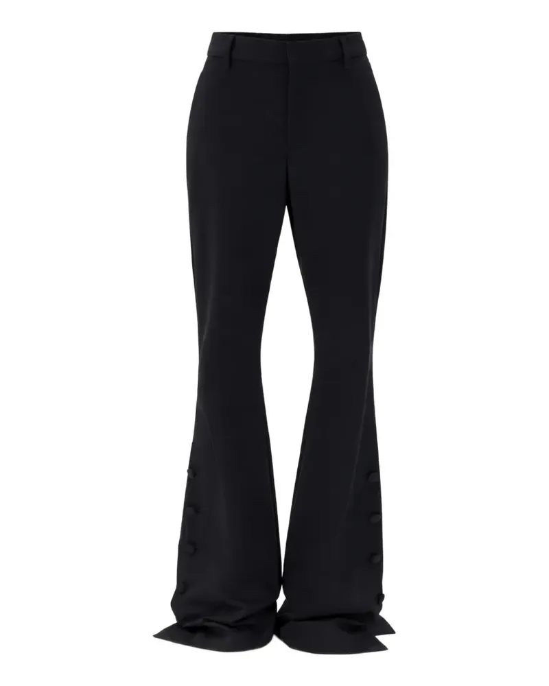 Ann Demeulemeester Enya buttoned bootcut trousers - Schwarz Schwarz