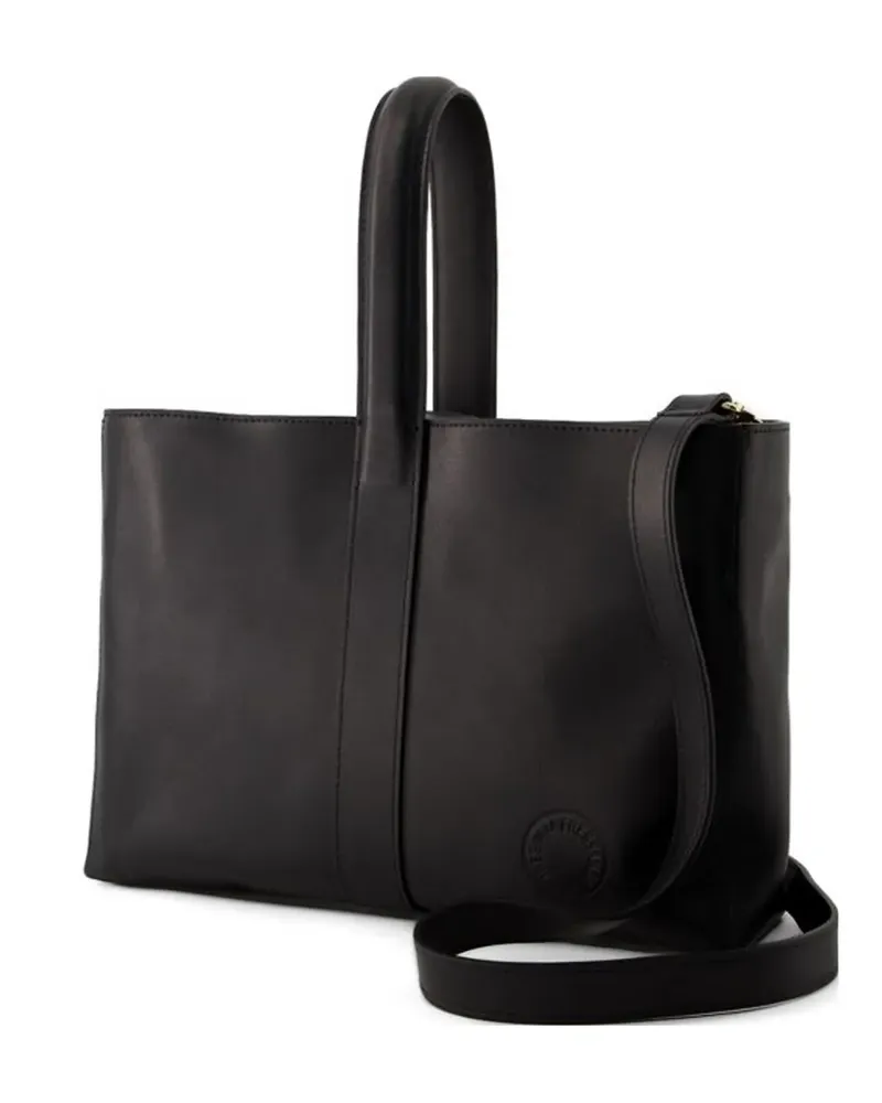 Inès de la Fressange Léonore leather tote bag - Schwarz Schwarz