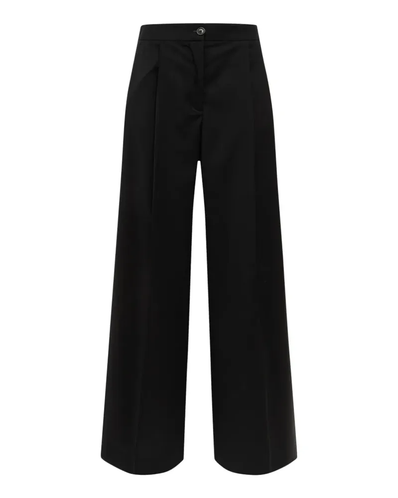 Laneus Palazzohose mit Falten - Schwarz Schwarz