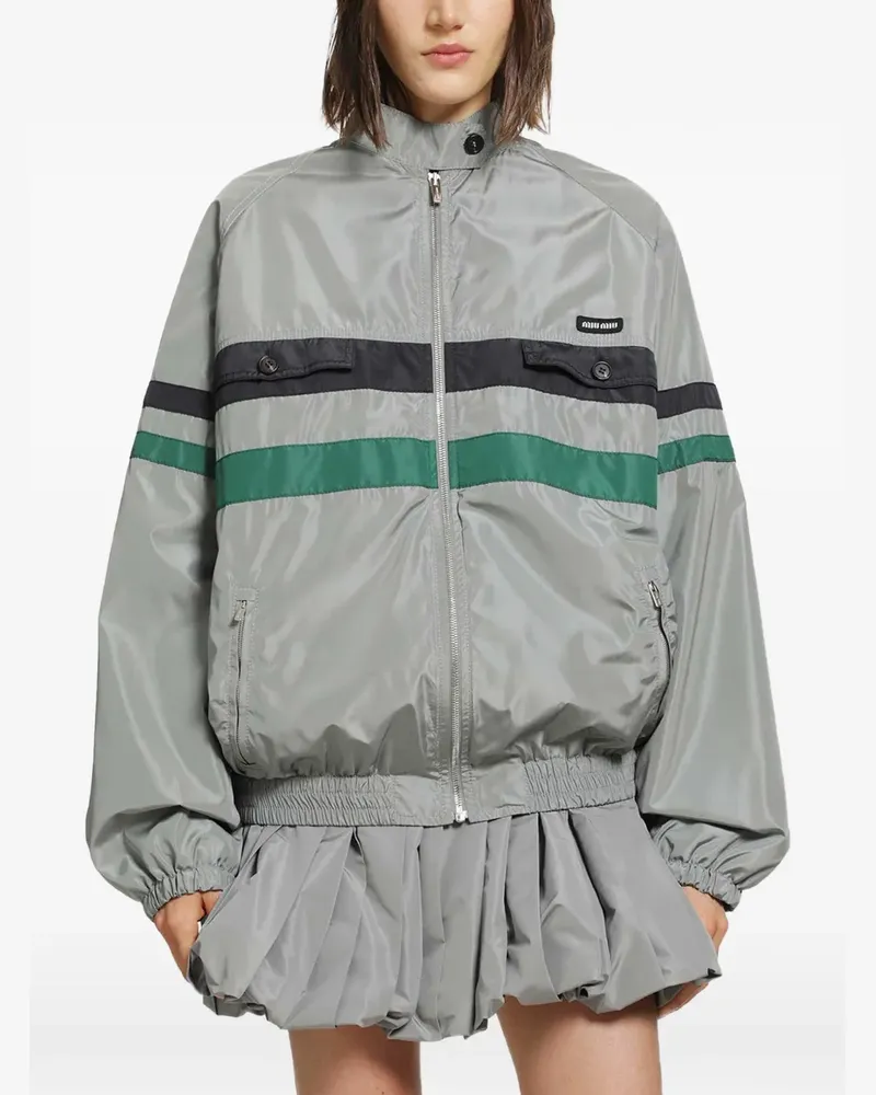 Miu Miu Jacke aus Funktionsstoff - Grau Grau