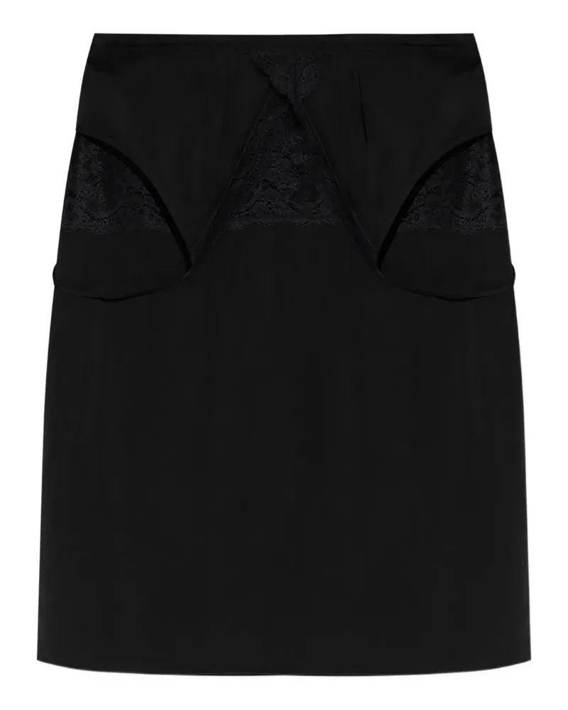 VETEMENTS Minikleid mit Spitzeneinsatz - Schwarz Schwarz
