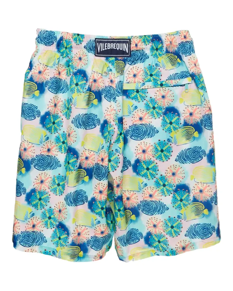 Vilebrequin Okohina Badeshorts mit Fischprint - Blau Blau