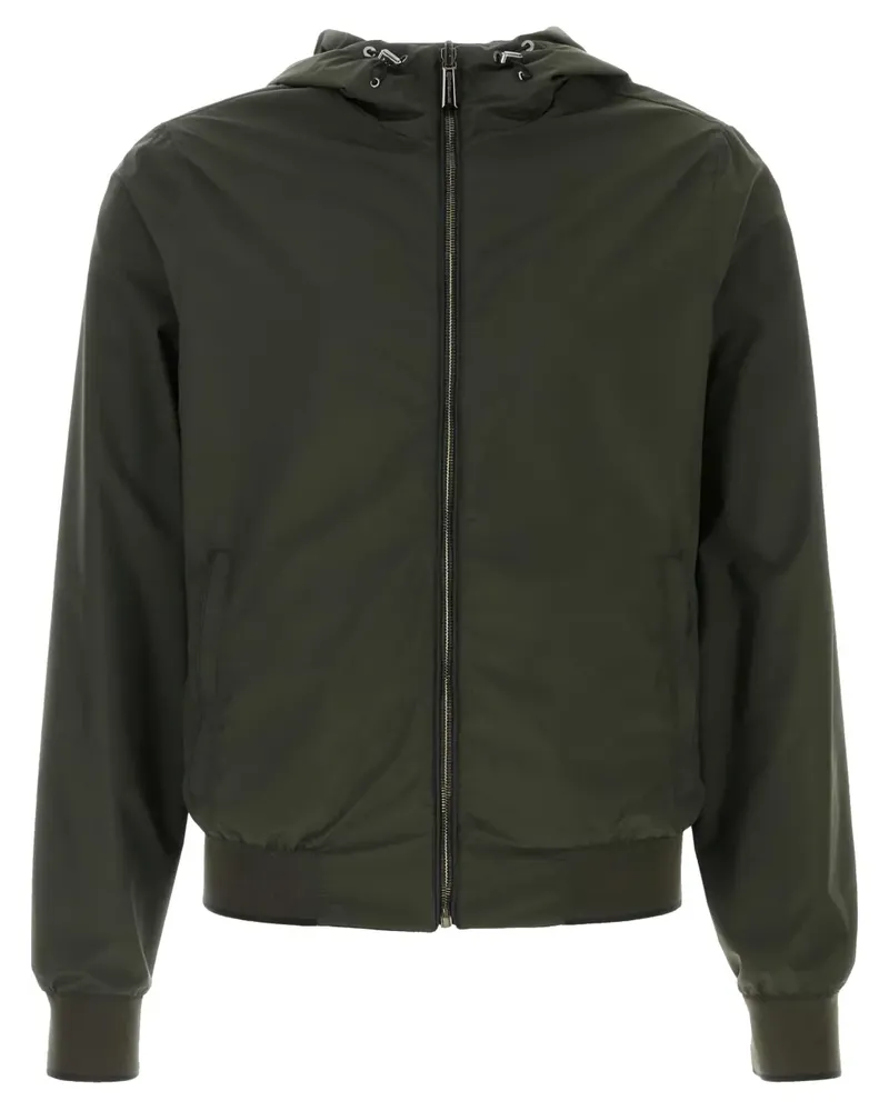 MOORER Bomberjacke mit Kapuze - Grün Grün