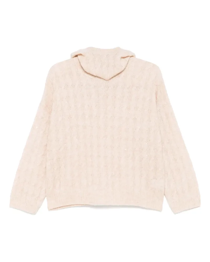 Brunello Cucinelli Pullover aus Mohair-Baumwollgemisch - Nude Nude
