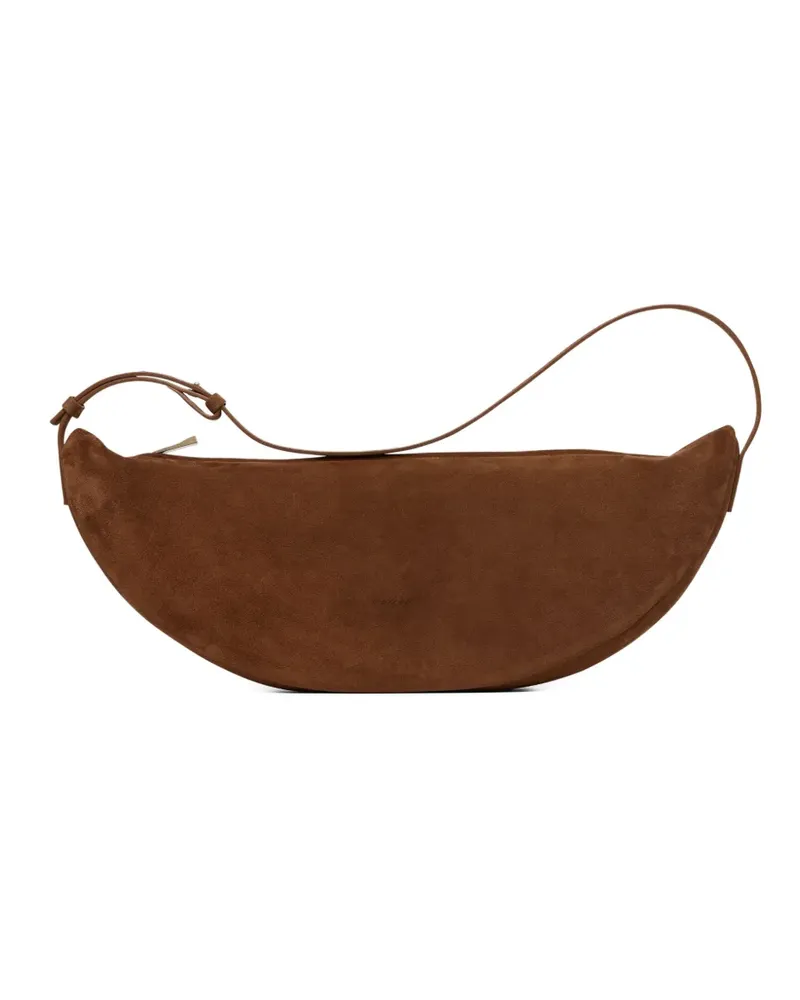 Marsèll Crescent Schultertasche aus Wildleder - Braun Braun