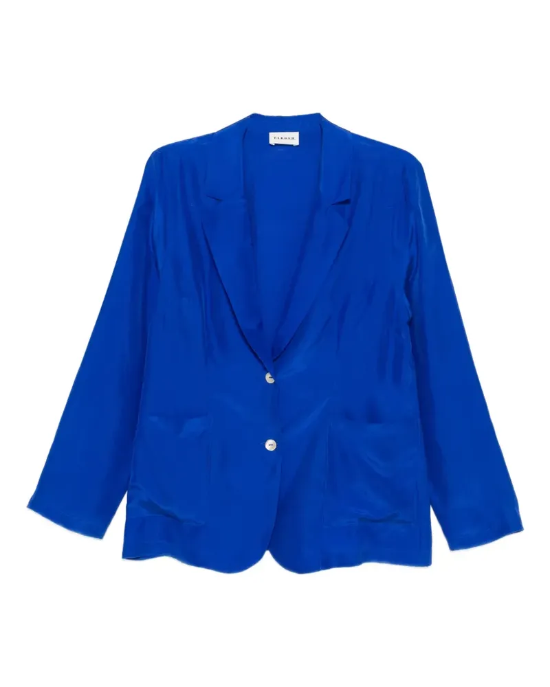 P.A.R.O.S.H. P.A.R.O H. Saxon Blazer mit aufgesetzter Tasche - Blau Blau