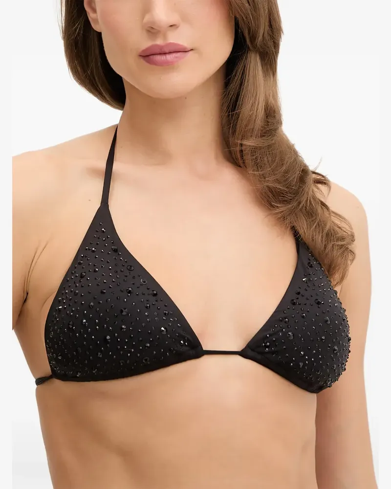 Guess Triangel-Bikinioberteil mit Strass - Schwarz Schwarz